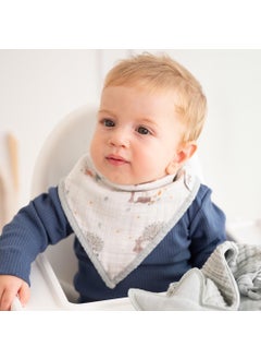 Owli 2 Layer Muslin Towel Bandana Apron Set of 2 Forest  - Image 3