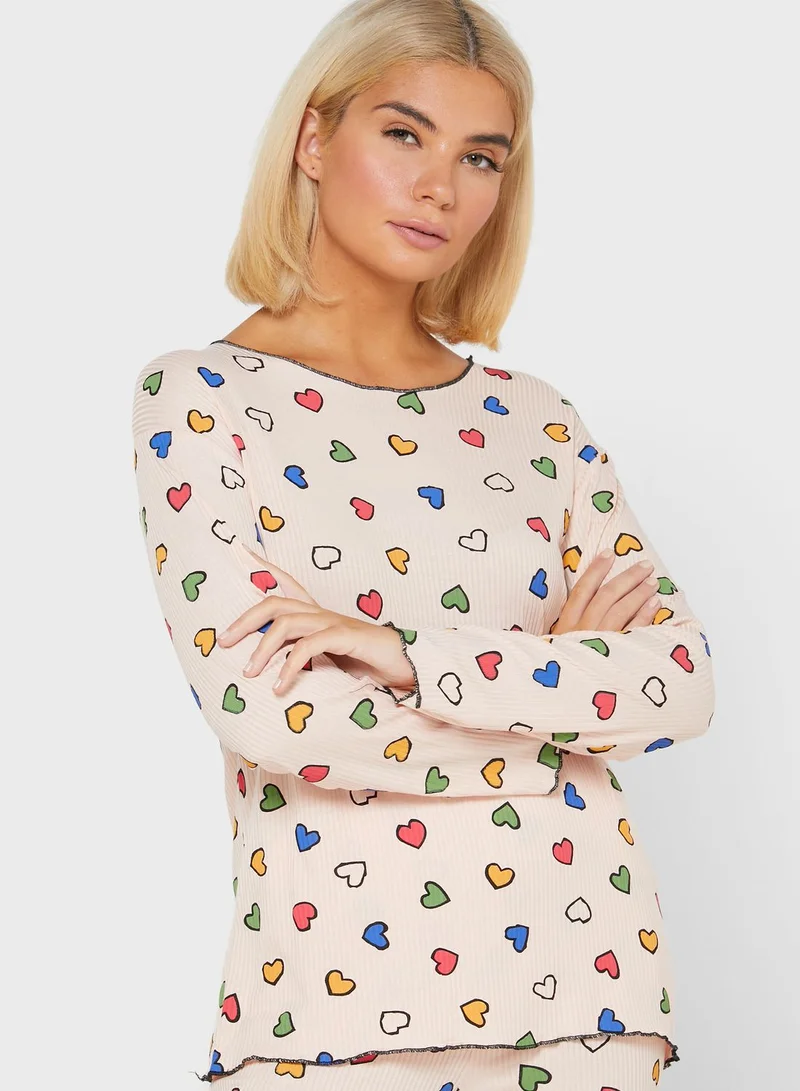 Ginger Printed Pyjama Set