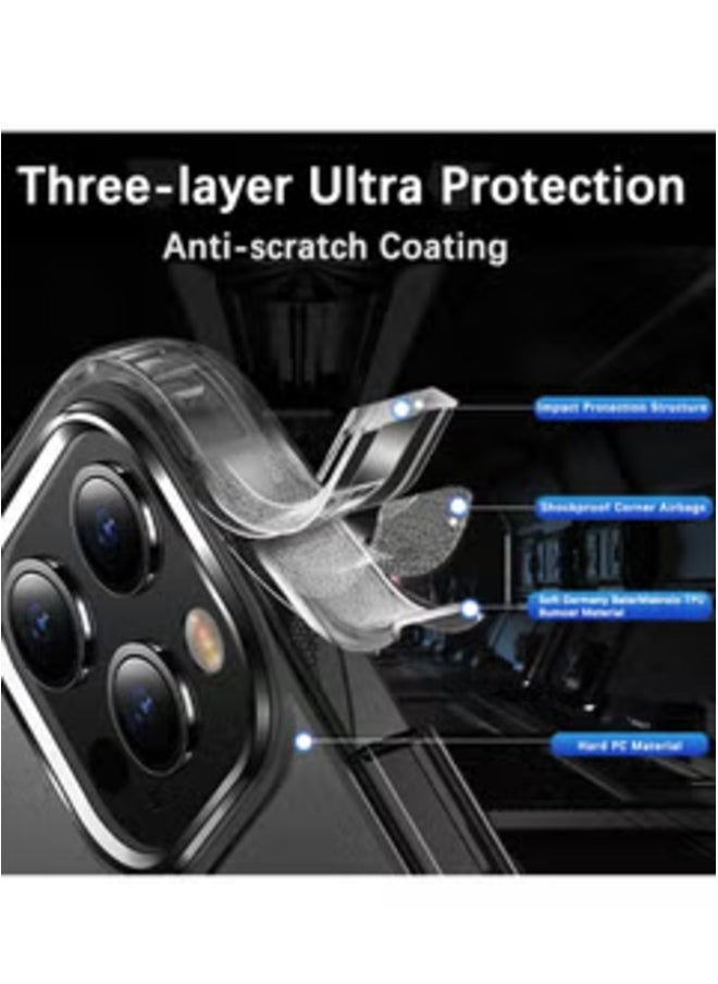 Raxoom iPhone 16 Pro Max 6.9 inch Magnetic Crystal Clear Case – Slim, Shockproof, and Wireless Charging Compatible - Image 4