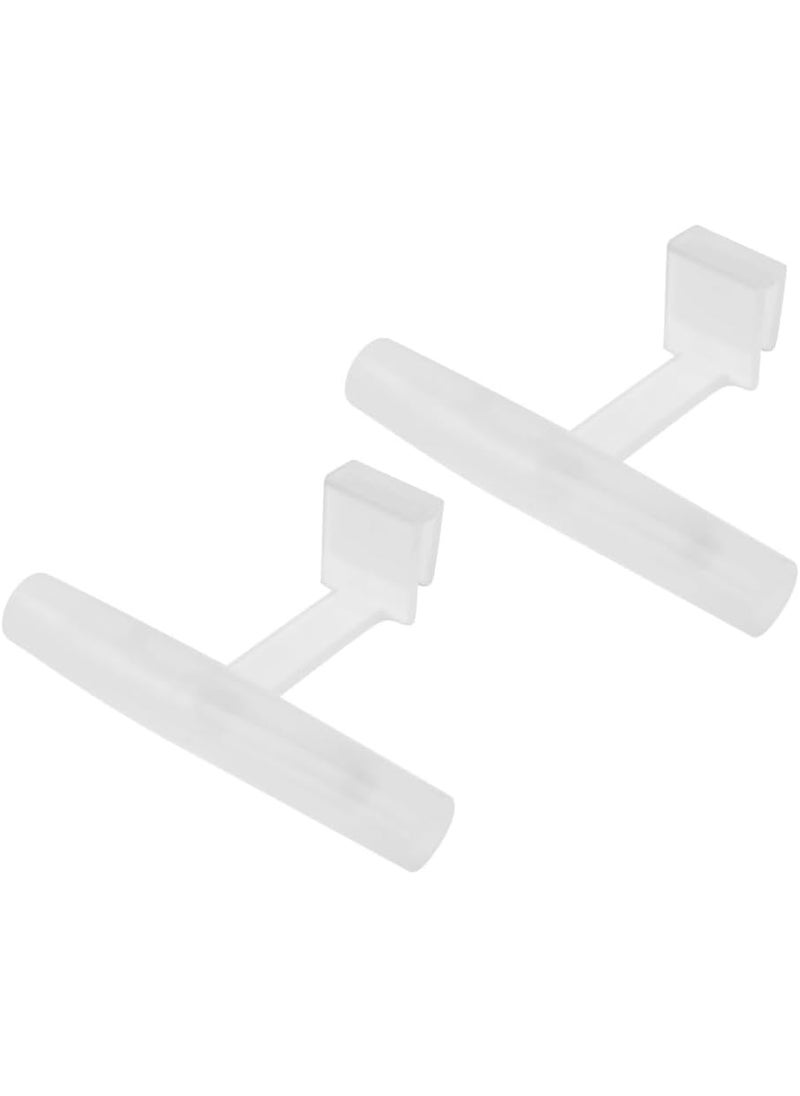 MiOYOOW 2PCS Bird Perch Stands Acrylic Parrot Feeder Playstand Window Bird Feeder Accessories for Blue Jay Cardinal Goldfinch Chickadees  - Image 1