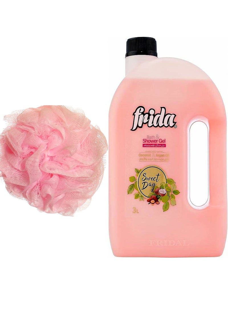 Frida Frida Bath & Shower Gel Sweet Day - 3 L + Lofa Multi Color  - Image 1