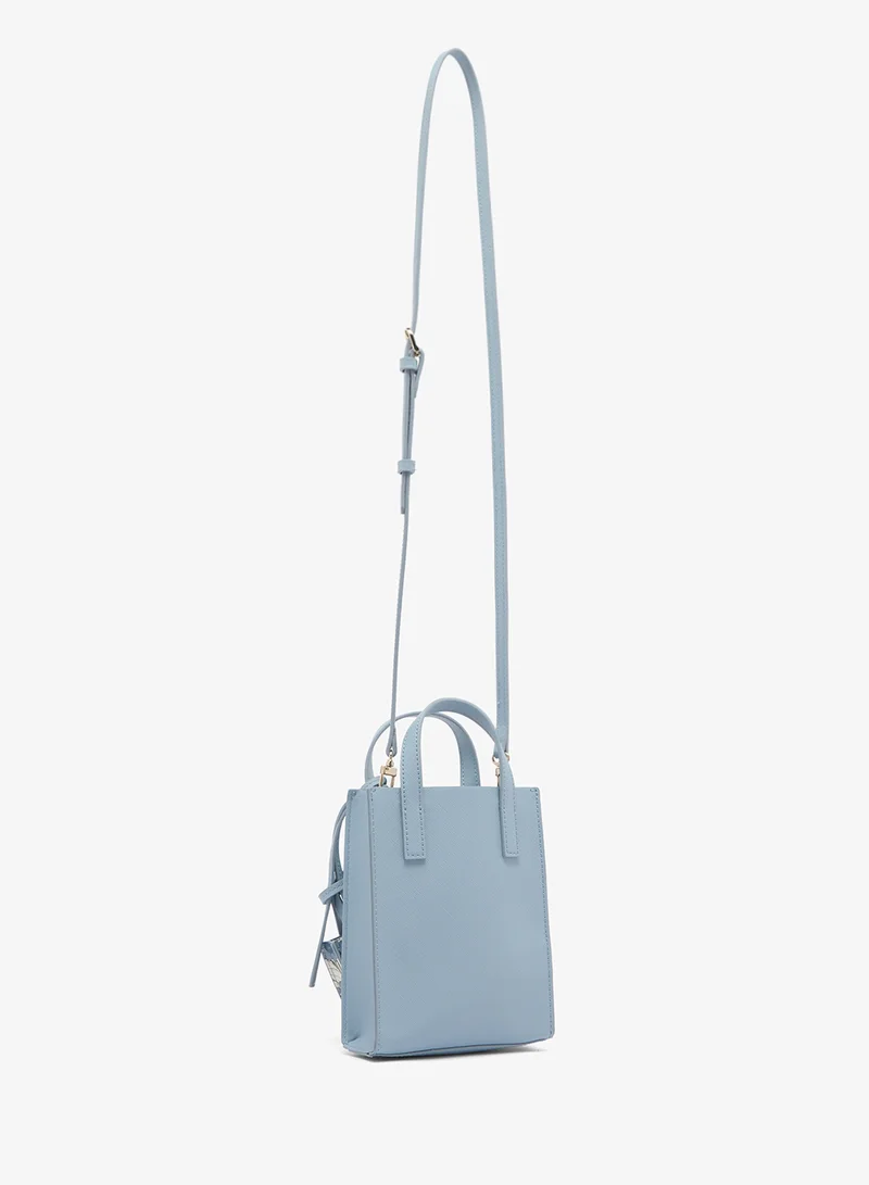 Ted Baker Neeha Embroidered Mini Icon Tote Bag With Charm