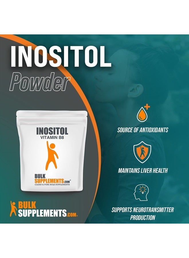 BULKSUPPLEMENTS.COM Inositol Powder - Vitamin B8 Supplement for Antioxidants & Liver Support - Unflavored, Gluten Free - 500mg per Serving, 200 Servings (100 Grams - 3.5 oz) - Image 3