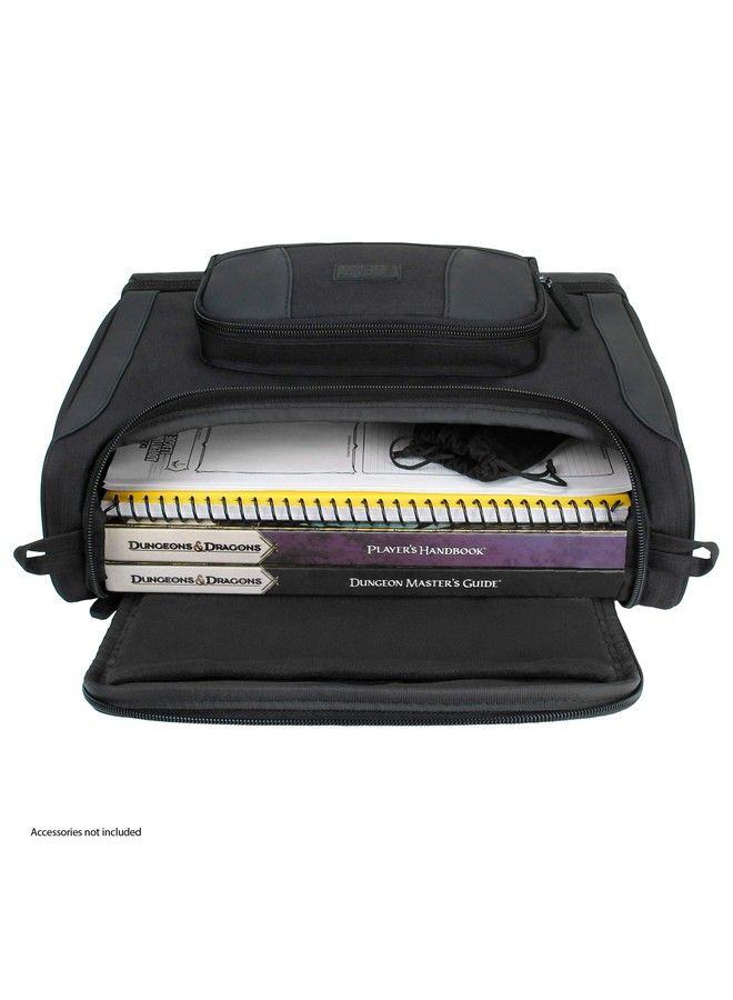 USA Gear Compact Travel Bag Compatible With Dungeons And Dragons Accessories Small Dnd Bag Fits Rpg Player Essentials Player Handbook Character Sheets Dice Tokens & Mini Player Items (Black) - Image 4