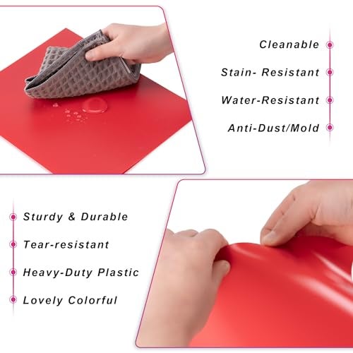 Aegero Plastic Folders with Pockets (7 Pack, Assorted Colors), Durable Heavy Duty File Folders with Business Card Slot, 2-Pocket Folder for Schoolwork & Office,Letter Size… - Image 3