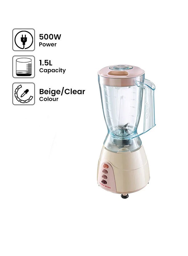 تورنيدو خلاط كهربائي ، 2 مطحنة 1.5 L 500 W MX5200/2 متعدد الألوان - Image 2