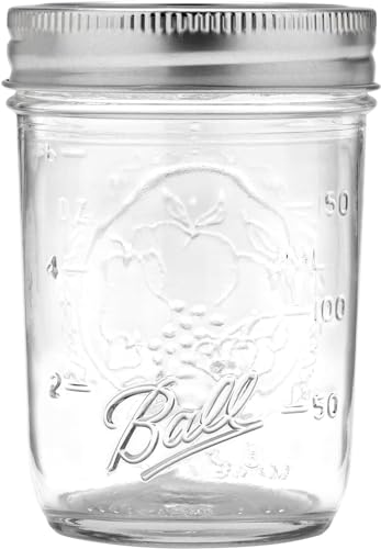 Ball Regular Mouth Glass Mason Jars with Lids and Bands, Used for Canning (Half Pint, 8 Ounce (Pack of 24)) - Image 2