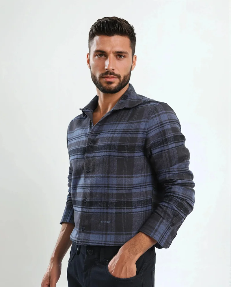 Rare Rabbit Men's Regular Fit Checked Shirt