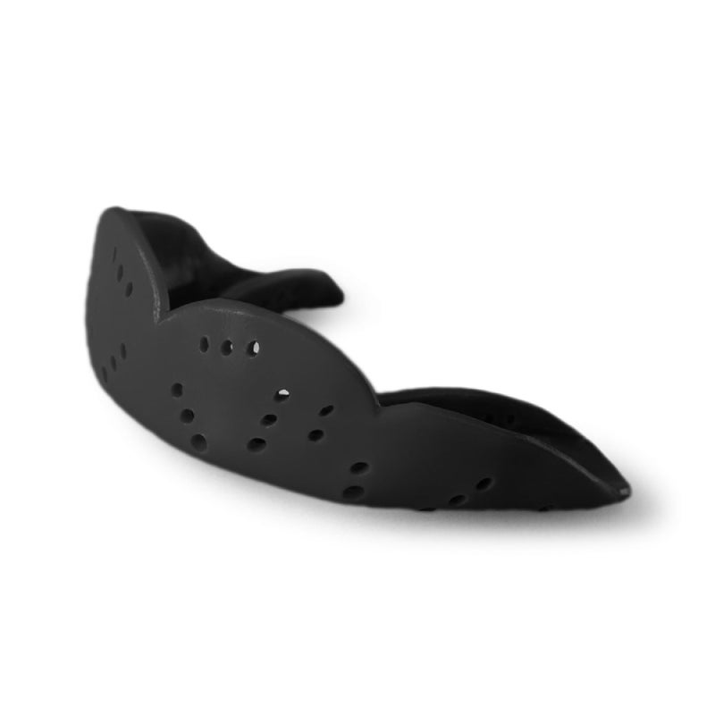 Sisu Aero Large Mouthguard  Charcoal Black - 2.0Mm Thin - Custom-Molded Fit - Slim Design - Remoldable Up To 20 Times - For Team Sports - Non Toxic - Image 1