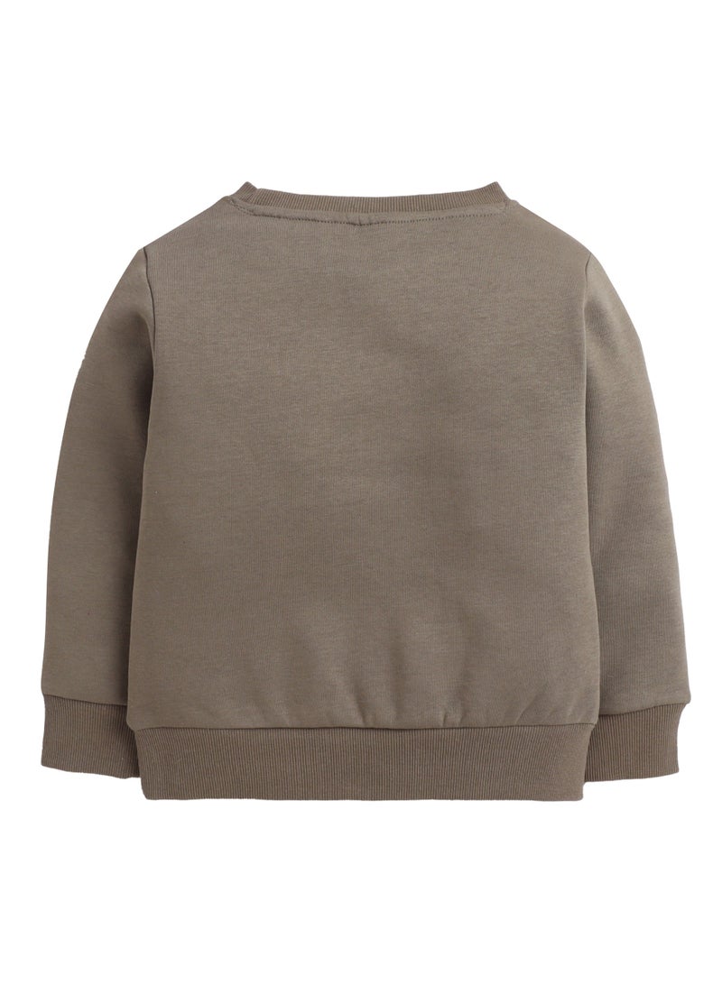 victor and jane Boys' Olive Green "BEST Future" Graphic Sweatshirt - Image 4