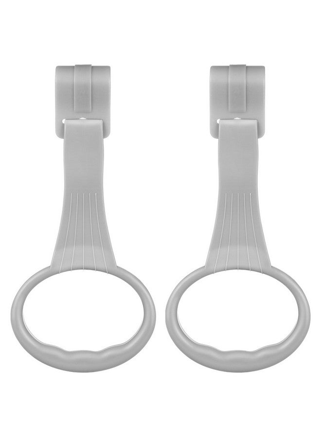 Toyvian Baby Playpen Handles: 1 Pair Pull up Rings for Infant Toddler to Stand - Walking Exercises Assistant Rings, 19.50X9.00X1.20CM, Grey - Image 1