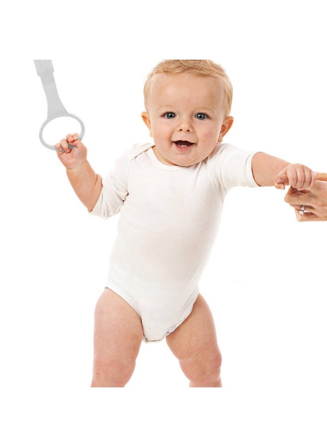 Toyvian Baby Playpen Handles: 1 Pair Pull up Rings for Infant Toddler to Stand - Walking Exercises Assistant Rings, 19.50X9.00X1.20CM, Grey - Image 3