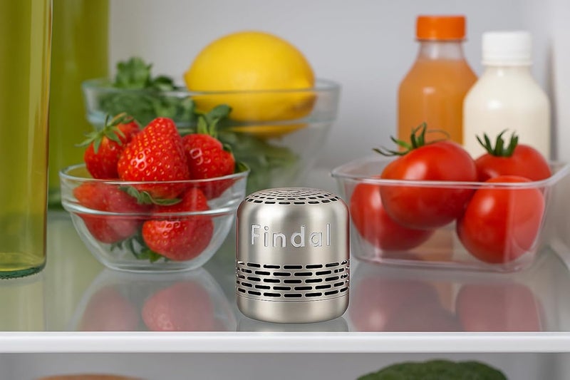 Findal Storage burden minimized build Odor Absorber - Fridge Deodorizer and Odor Remover – 10 Year Reusable Stainless Steel Odor Eliminator – Premium Non-Toxic Air Purifier for Refrigerator, Closet, & Car Ergonomic build - Image 2