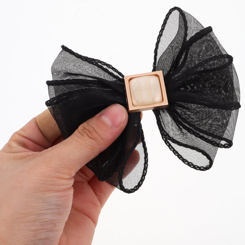 1 Pair Removable Bowknot Shoe Clips Women Bowknot Shoe Buckle High Heel Shoes Wedding Decoration Diy Shoe Accessories - Image 3