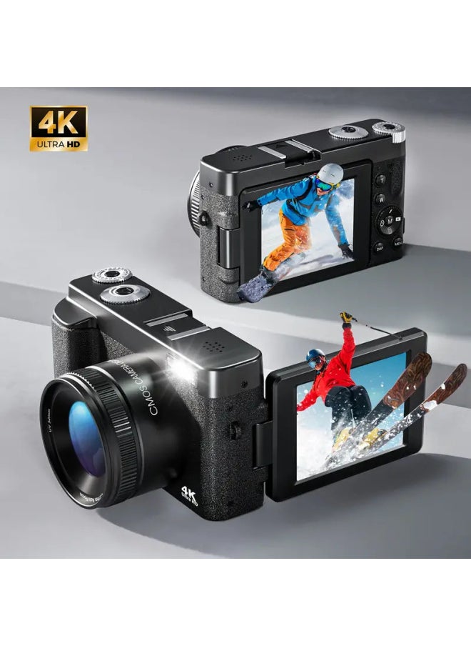 Generic Hd Retro Digital Camera Camera Portable Micro Slr Camera Vlog Student Micro Single Camera-Body Color:32g Memory Card  - Image 1