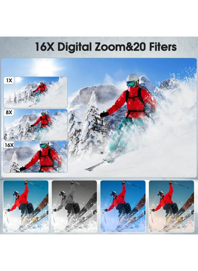 Generic Hd Retro Digital Camera Camera Portable Micro Slr Camera Vlog Student Micro Single Camera-Body Color:32g Memory Card  - Image 3