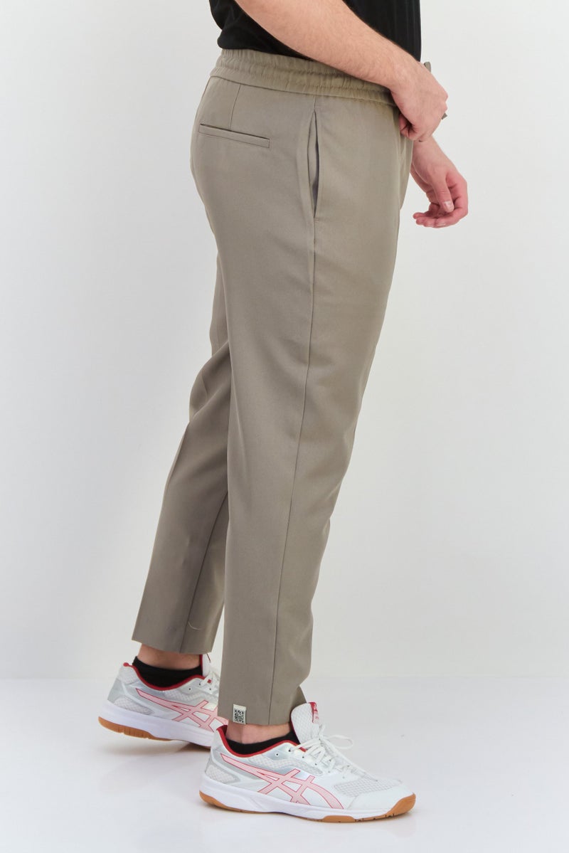 The Giving Movement Men Regular Fit Brand Logo Straight Leg Pants, Grey - Image 2