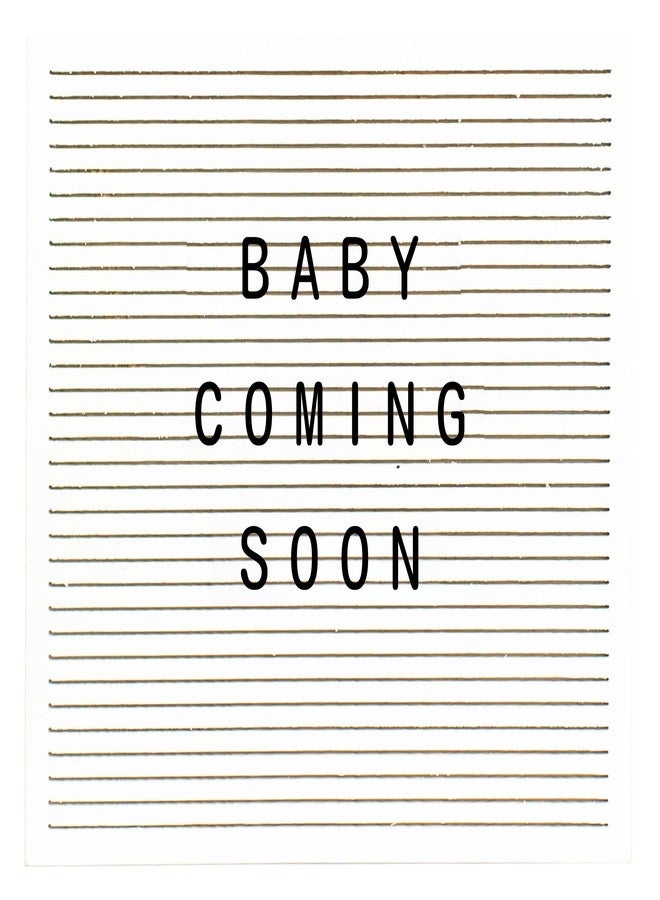 Stiles 10"x10" Wood Letter Board Sign Set, With 340 Plastic Letters, Numbers, and Symbols, Changeable Wooden Message Board for Menu, Milestones, or Baby Announcement Sign, White - Image 5