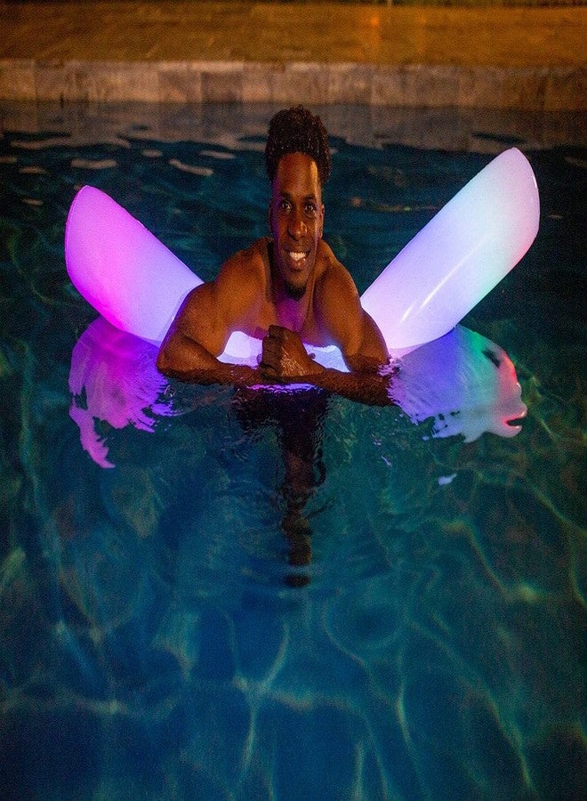 PoolCandy Inflatable Jumbo Swim Noodles (Illuminated LED Color Changing Swim Noodle) - Image 2