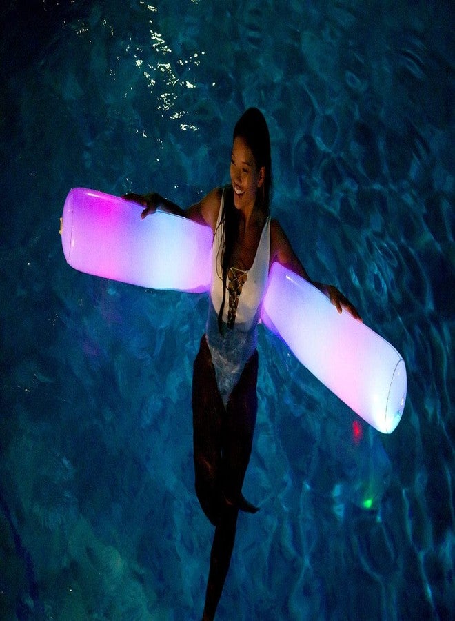 PoolCandy Inflatable Jumbo Swim Noodles (Illuminated LED Color Changing Swim Noodle) - Image 5