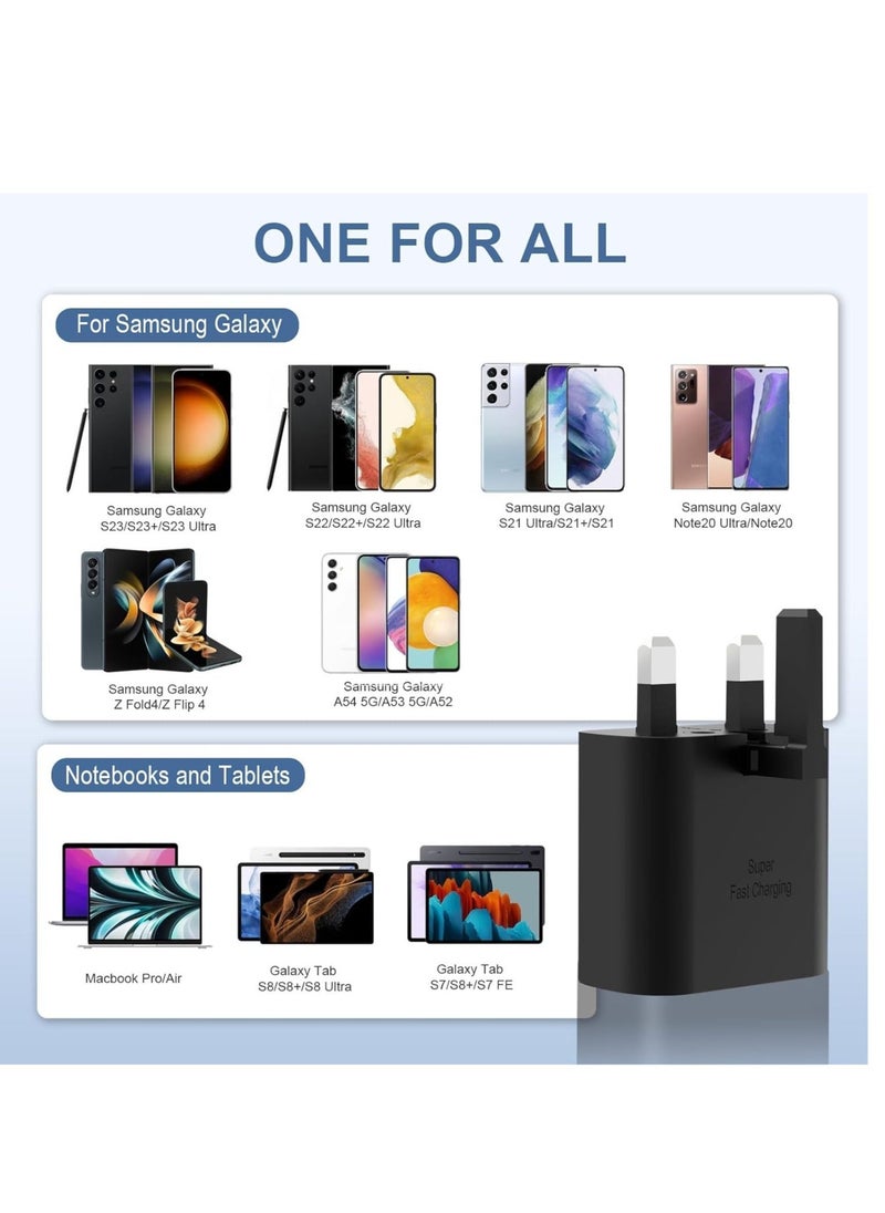 شاحن USB-C فائق السرعة 25 واط لسامسونج: Gcstnn متوافق مع PPS PD3.0 مع Galaxy S23 Ultra وS23+ وS22 Ultra وS21+ وA53 5G وA54 وZ Fold - Image 4