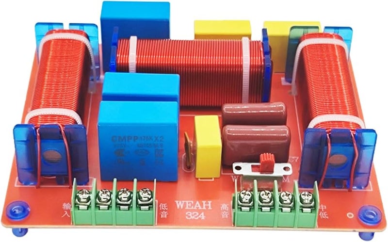 400W 3 اتجاه مكبر صوت تقاطع تردد قابل للتعديل جهير تريبل لعشاق الصوت - Image 4