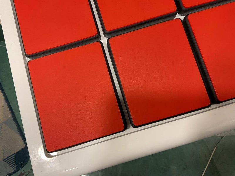 RHYTHM PRO Self Adhesive Silicon Rubber Patchment Set Of 8 Pcs For Roland Octapad SPD-20PRO.Super look & Bounce, Ultimate Premium Quality Silicon, Protect Your Octapad From Hard Hitting (Red) - Image 2