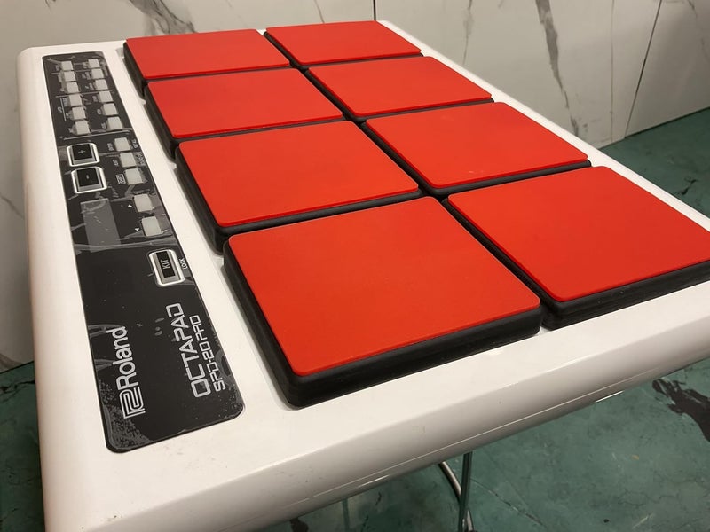 RHYTHM PRO Self Adhesive Silicon Rubber Patchment Set Of 8 Pcs For Roland Octapad SPD-20PRO.Super look & Bounce, Ultimate Premium Quality Silicon, Protect Your Octapad From Hard Hitting (Red) - Image 3