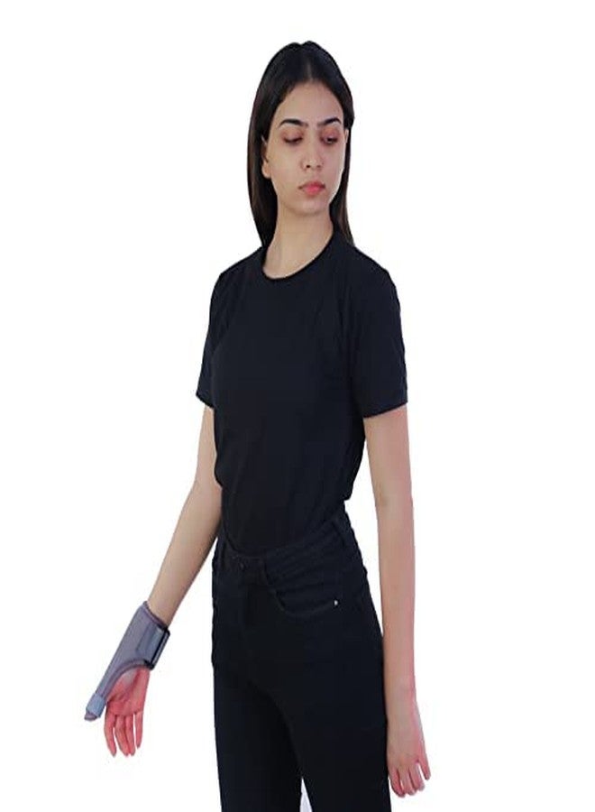 SpiffySky Thumb Spica Splint/Thumb Support for Right and Left Hand, Universal Size, Grey, Breathable Fabric, Removable Malleable Splint for Thumb Immobilization, Ideal for Thumb Injuries and Arthritis - Image 3