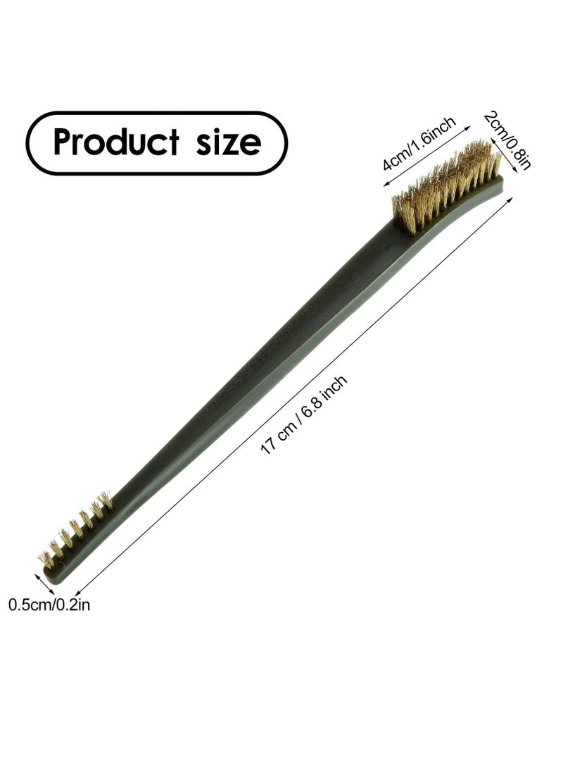 Barakah Mini Wire Brush Set, Rust Paint Metal Cleaner, Cleaning Welding Slag and Rust, Handy Steel/Nylon/Brass Brush Set Suitable for Cleaning Paint/Rust/Dirt - Image 2