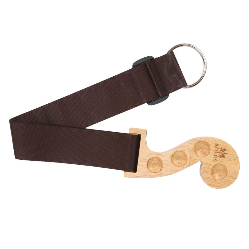 Cello Adjustable Strap: Firm Nylon Material, Adjustable Length, Portable - Anti-Slip Cello Mat: Wood, Floor Protective Design, Secure Positioning - O-Ring Cello Holder: Metal Ring, Chair Foot Fit, Dur - Image 4