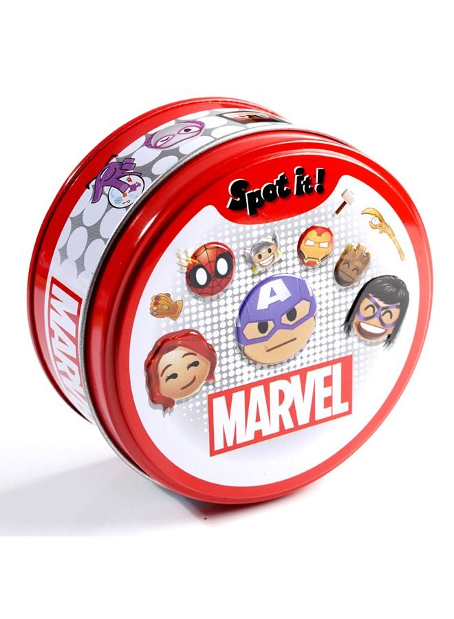 DOBBLE Spot It! Marvel Emojis Card Game, Matching Game, Fun Kids Game for Family Game Night, Travel Game for Kids, Great Gift for Kids, Age 6+, 2 to 8 Players Average Playtime 15 Minutes - Image 4