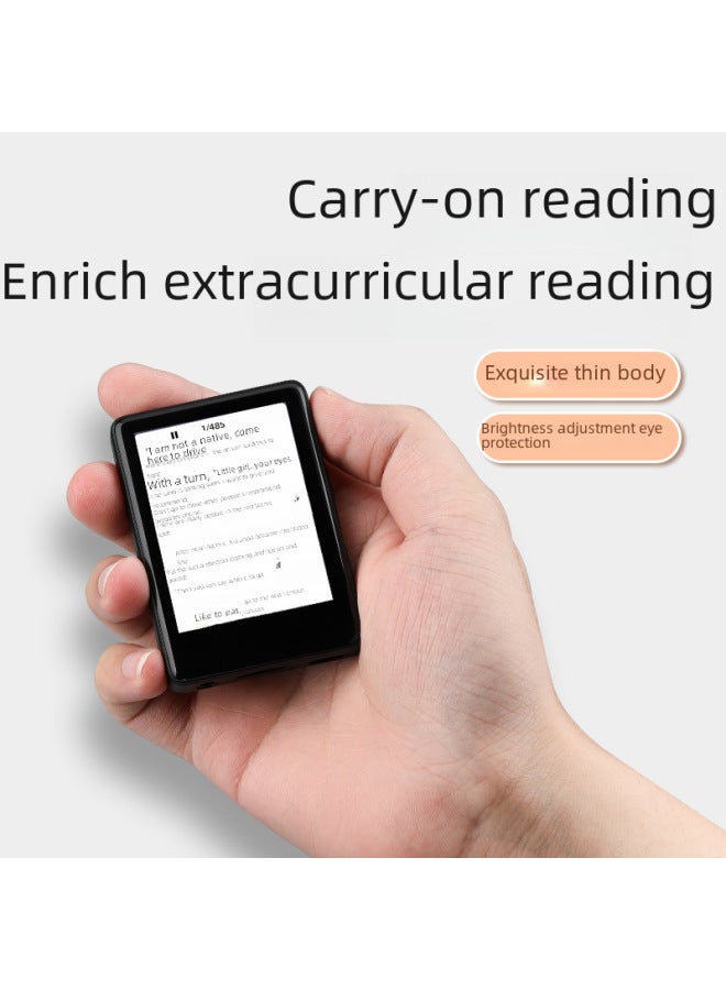 Beauenty 2.4-inch Full-touch Mp4 Player Bluetooth Electronic Book Study Recording Radio Broadcasting Video Player P3-Body Color:Black-Memory Capacity:Complete Set With 16GB Memory Card - Image 4