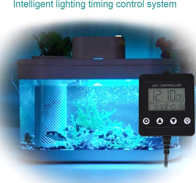 Easy Use LED Aquariums Light Dimmer Simulates Natural Sunlight with Adjustable Brightness Setting Enhances Plant Growth Aquariums Lighting Automation - Image 2