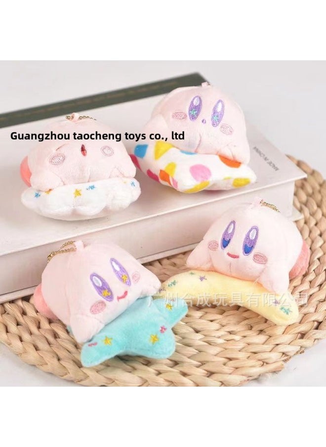 Spot Kirby Star Kabi Doll Kabi Small Pendant Key Chain Velvet Toy Gift Clip Machine-Specifications:J-lie Prone 4 [a Pack Of 24]]-Color:Please Take Photos According To The Number Of Packages Per Paragraph. If You Take Less Photos, You Will Not Send Them.  - Image 1