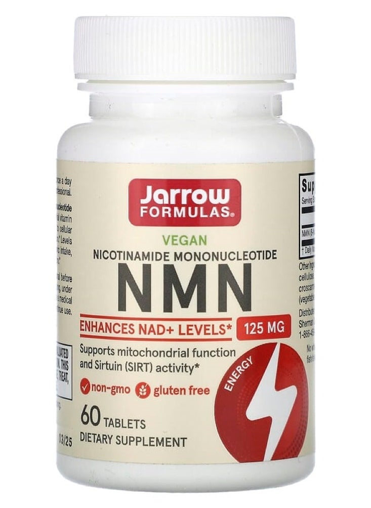 jarrow formulas - Nicotinamide Mononucleotide (NMN), Vegan, 125 mg, 60 Tablets - Image 1
