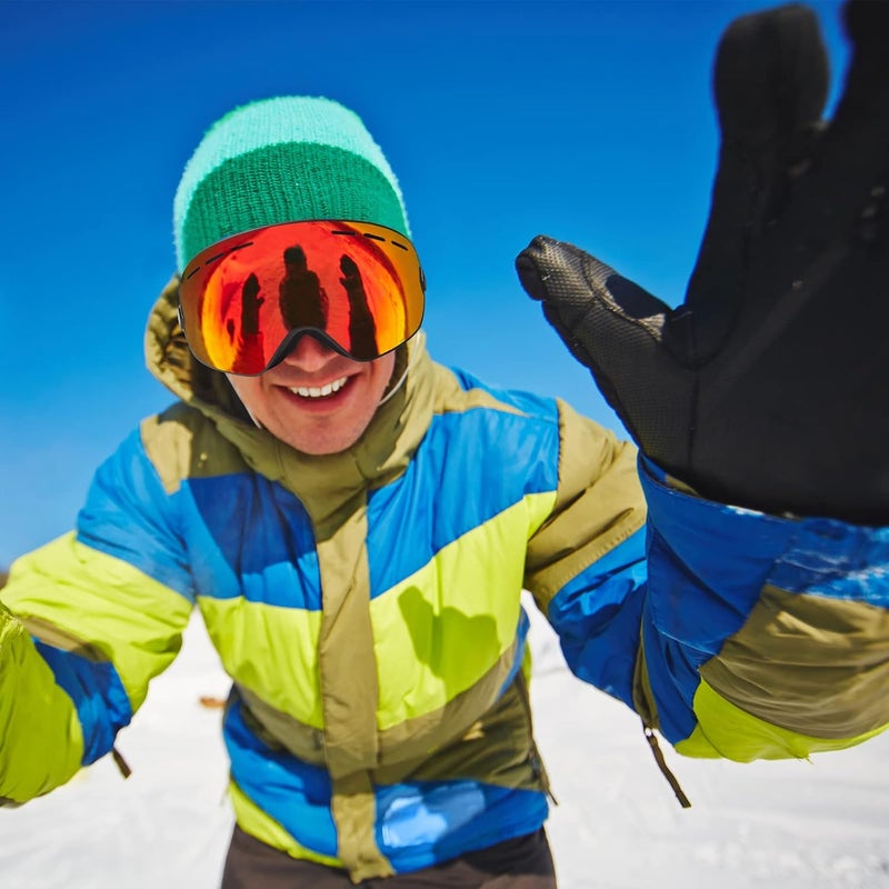 EXP VISION Snowboard Ski Goggles Men Women Youth, Anti Fog OTG Winter Snow Goggles Spherical Detachable Lens - Image 2