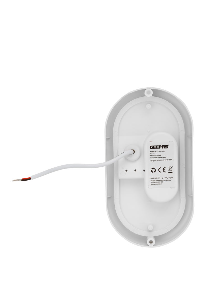 GEEPAS Geepas 8W Moisture Proof LED Lamp, IP 65, Plastic & Aluminium Housing, Color Temperature 6500K, Lamp PF-0.5, Lumens 710 LM, 25000 Hours Lifetime, 80 Percent Energy Saving  - Image 4