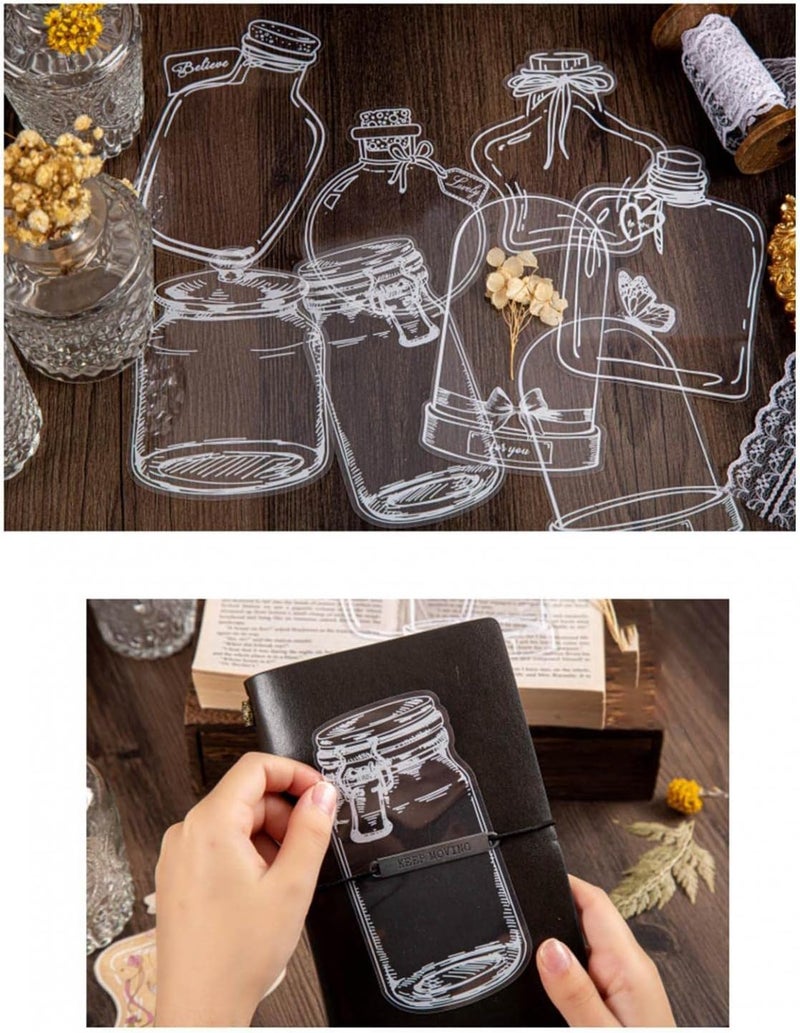 klarako Transparent Dried Flower Bookmarks, 20pcs DIY Dried Flower Bookmark Craft Dried Flower Bookmark Set Handmade Natural Plant Bookmark Reading Mark Bookmarks for Female Girl Adult Child (20pcs I) - Image 5