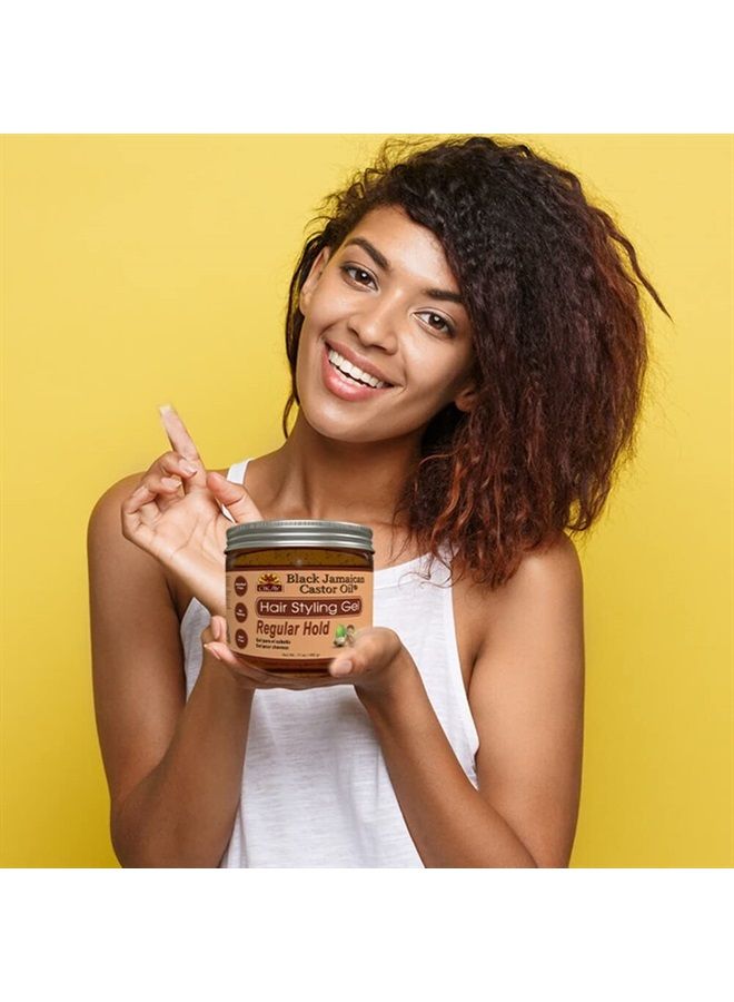 OKAY BLACK JAMAICAN HAIR STYLING GEL, REGULAR HOLD 17OZ - Image 4