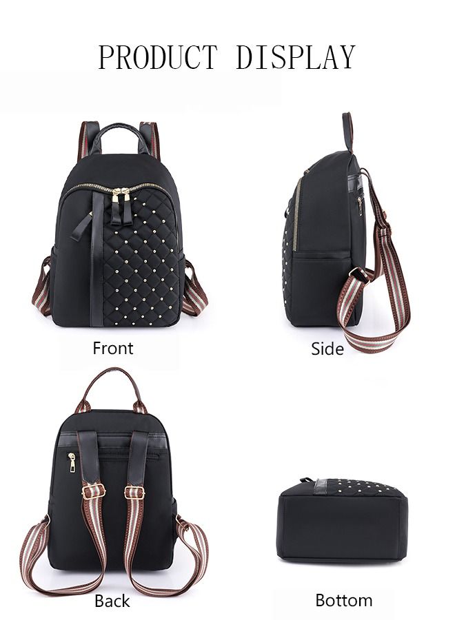 DUNISO Casual Travel Backpack For Women Large Capacity Waterproof School Backpack Wear Resisant Light Weight Double Shoulder Backpack For College Girls Students - Image 2