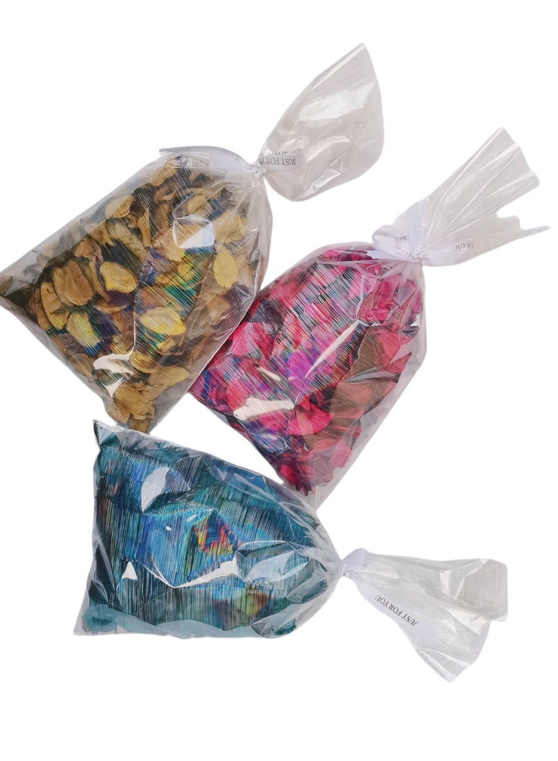 3 Bags of Dry Flowers Fragrant Bags, With Fragrances Of Roses, Lemon And Ocean  For Drawers Or Closets, Fragrance For Bathroom, Car Freshener, Etc  - Image 2