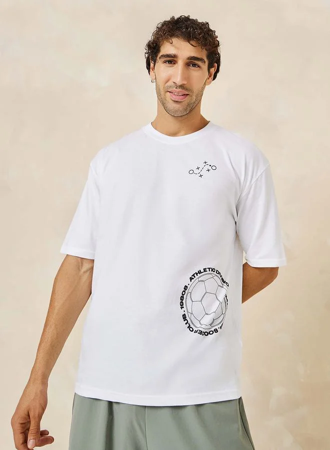 Styli HD Print Compact Jersey Oversized T-Shirt