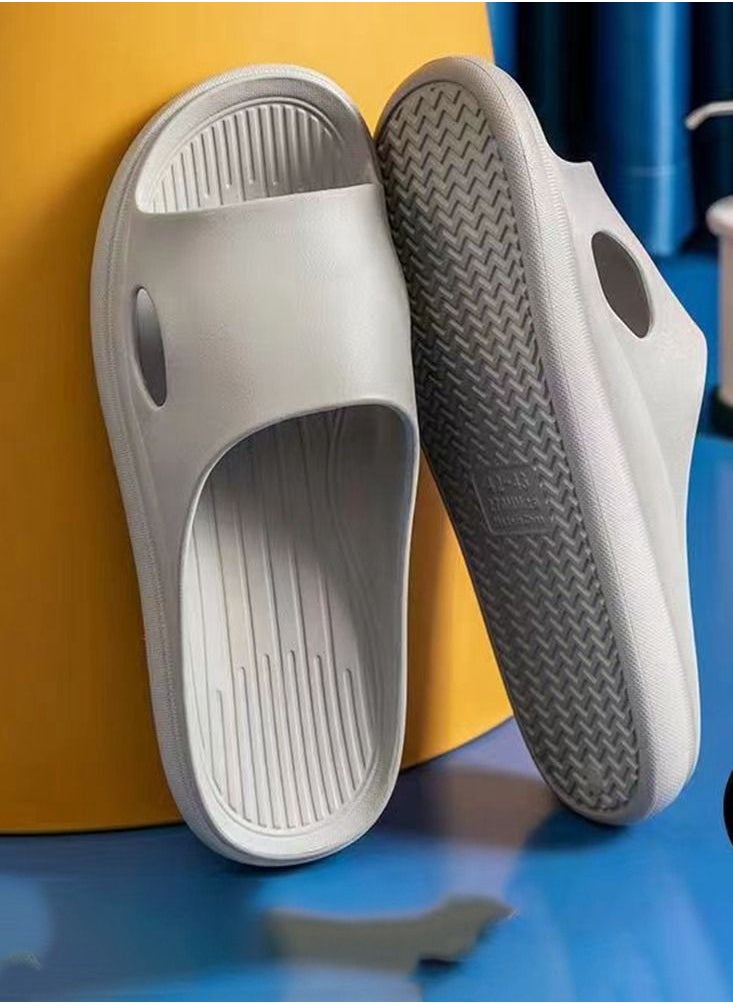 HomarKet Bathroom Shower Slippers,Anti-slip Lightweight House Shower Slippers Super Soft Home Slippers for Indoor & Outdoor  - Image 1