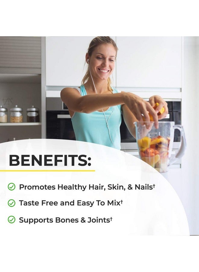 BioSchwartz مسحوق ببتيدات الكولاجين من لحم العشب مع الأحماض الأمينية يعزز صحة البشرة والشعر والأظافر دعم العظام والمفاصل مهدرج بدون نكهة غير معدّل وراثيًا خالي من الغلوتين سهل الخلط 16 أونصة - Image 3