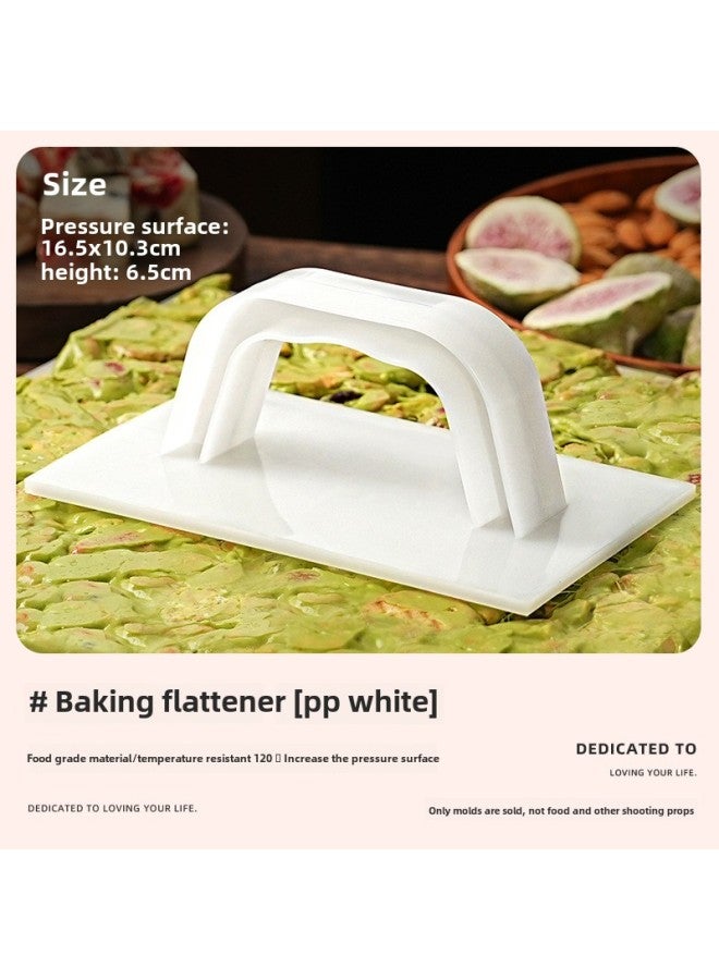 Snowflake Crisp Flattener Nougat Donkey-hide Gelatin Cake Special Mold Press Plate Toffee Styling Device Smoothing Household Baking-Specifications:Baking Flattener  - Image 1