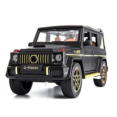 BDTCTK 1/24 Benz G63 AMG Model Car, Zinc Alloy Pull Back Toy car with Sound and Light for Kids Boy Girl Gift(Black) - Image 1