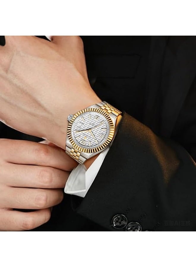 Sapphero Analog Quartz Watch for Men, Stainless Steel Bracelet, Water Resistant up to 50 Meters. A Watch for Business, Work, Sport, and Leisure. - Image 2