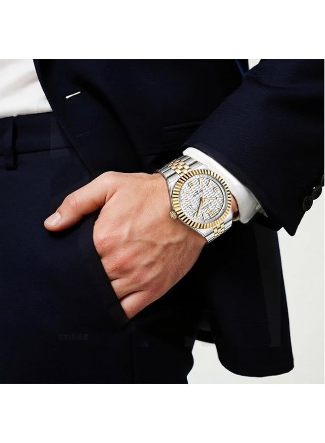 Sapphero Analog Quartz Watch for Men, Stainless Steel Bracelet, Water Resistant up to 50 Meters. A Watch for Business, Work, Sport, and Leisure. - Image 3
