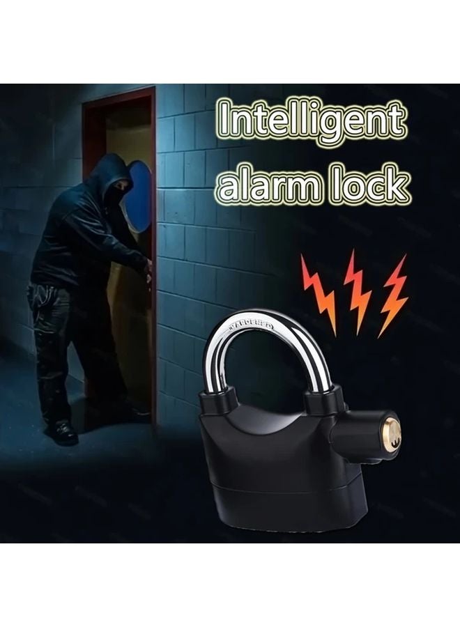 Heavy Duty Metal Security Alarm Lock With Motion Sensor Loud Siren Anti Theft Padlock Small Model - Image 3